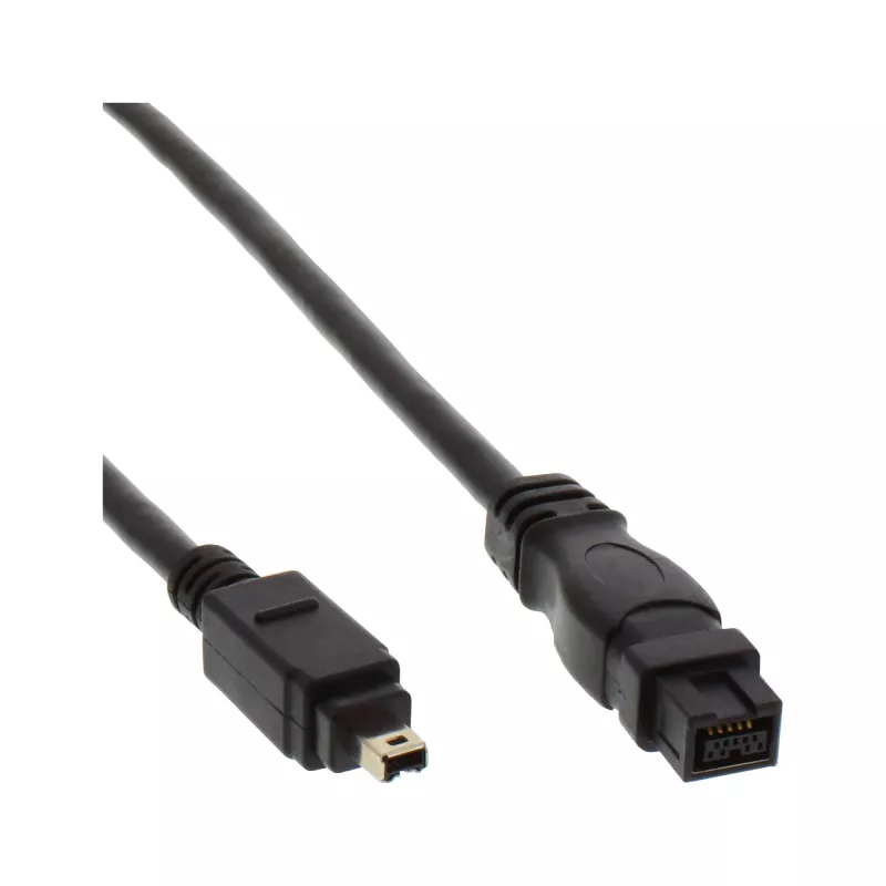 Laidas FireWire 400 į 800 InLine 34901 1m Vyriškas/Vyriškas Juodas