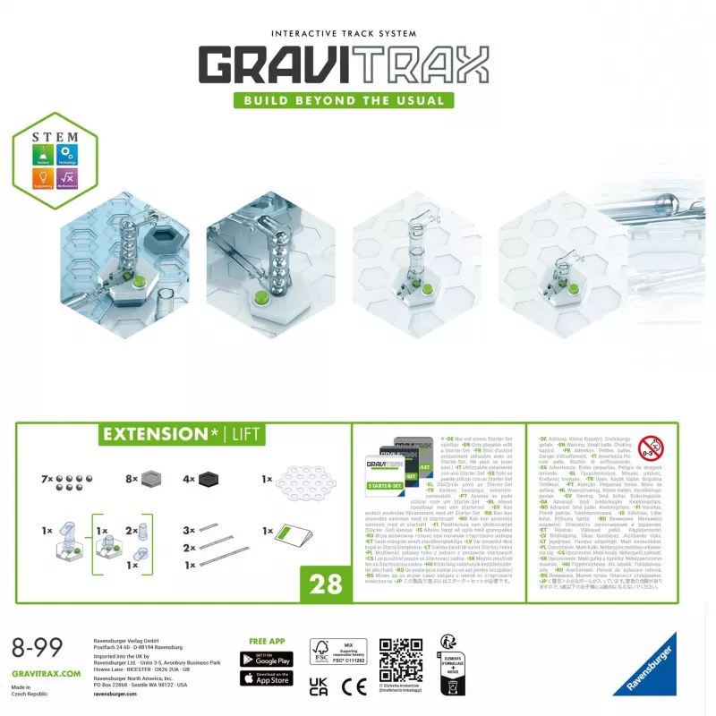 GraviTrax kėlimo mechanizmas Ravensburger 22419 įvairiaspalvis