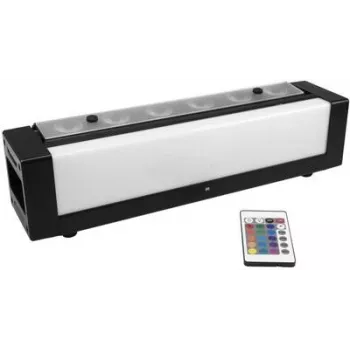 LED efektinis šviestuvas EUROLITE Bar-6 DMX 36 LED — kompaktiška sceninė juosta su 36 RGB šviesos diodais, DMX valdymu