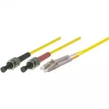 Tecline exertis Connect šviesolaidinis pataikinis kabelis ST vienmodis (M) – LC vienmodis (M) 5 m 9/125 µm OS2 geltonas (39989405)