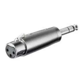 Wentronic Goobay XLR adapteris - XLR lizdas (3 kontaktų) > kištukas Jack 6,35 mm (4 kontaktų, stereo) (27514)