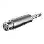 Wentronic Goobay XLR adapteris - XLR lizdas (3 kontaktų) > kištukas Jack 6,35 mm (4 kontaktų, stereo) (27514)