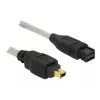 FireWire A/B kabelis DeLOCK 82588 1,0 m pilka