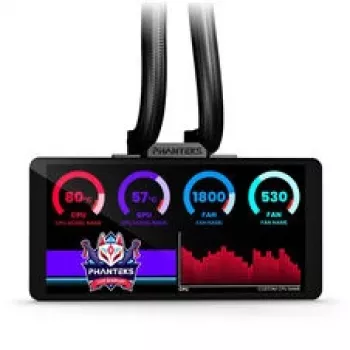 Phanteks Glacier One 360M25 LCD AiO skystas aušinimas, 6 colių ekranas - 360 mm, juoda