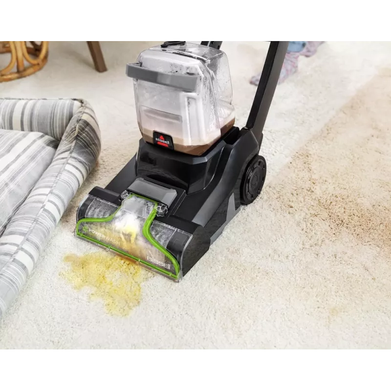 Bissell PowerWash Pet, vertikalus kilimų ir apmušalų valiklis, 3878N, maitinamas tinklu, rankinis, plovimo funkcija, 600 W, juoda/laimo, 24 mėn. garantija