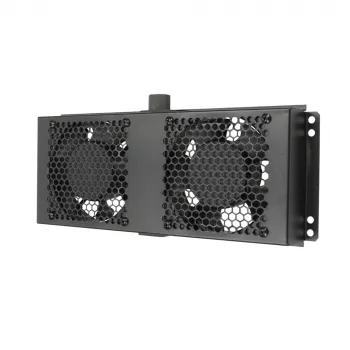Aušinimo ventiliatorius Extralink 2 FANS ROOF COOLING UNIT 220V AC juodas metalinis