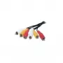 shiverpeaks BASIC-S 3x RCA - 3x RCA 1,5 m - 3 x RCA - Kištukas - 3 x RCA - Kištukas - Nikelis - Juoda - Raudona - Balta - Geltona (BS40150-1.5)