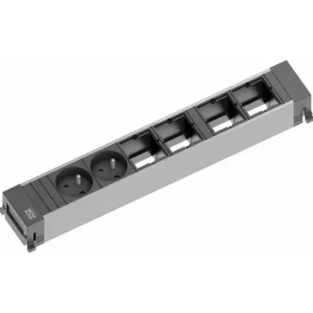Bachmann POWER FRAME 0,2 m 2x kištukinis lizdas Tipas E Juodas