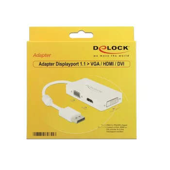 Laidas DeLOCK 0,16 m DisplayPort VGA HDMI DVI-D