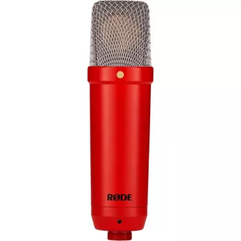 Studijinis kondensatorinis mikrofonas RØDE NT1 Signature Red – kardioidinis, 20–20000 Hz, -32 dB jautrumas, XLR (3 kontaktai), 313 g