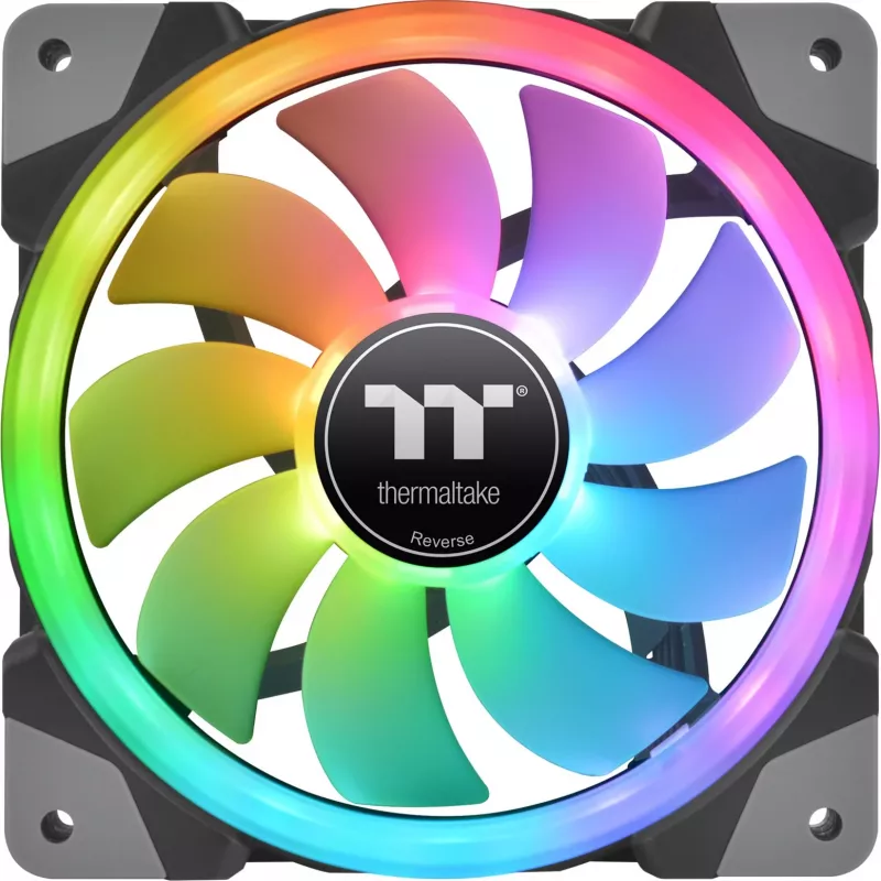 Thermaltake SWAFAN EX12 ARGB 120mm Reverse Blade 3 komplektas - Juoda