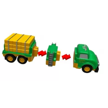 Popular Playthings Ūkio transporto priemonių rinkinys Mix or Match (dvikalbis)