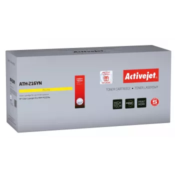 Kasetė su toneriu ActiveJet ATH-216YN geltona, suderinama su HP 216A (W2412A), 850 puslapių, vienetinė pakuotė
