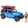 BRUDER Jeep Wrangler Rubicon Unlimited su baidare ir figūrėle BR-02529 – mastelio modelis