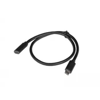 USB C į USB C ilginimo laidas LANBERG CA-USBE-20CC-0005-BK, USB 3.2 Gen 1 (5 Gbit/s), 0,5 m, juodas