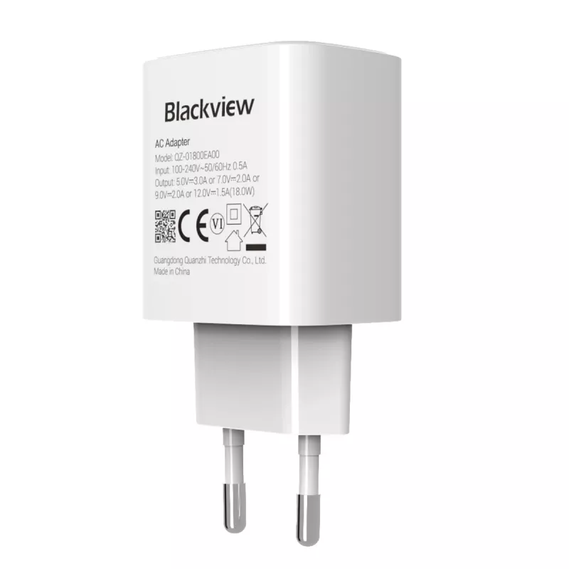 BLACKVIEW CHAR-18W 18 W USB sieninis įkroviklis – kompaktiškas greitasis įkroviklis mobiliesiems įrenginiams