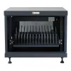 Stovo lentyna TECHLY 367652 kabelių tvarkytuvas su 3M lipniu montavimu, plienas, 550×550×410 mm, juoda
