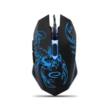 Esperanza MX203 SCORPIO pelė - USB - optinė - 6 mygtukai - mėlyna - juoda