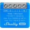 Išmanusis relės modulis Shelly 1 Mini Gen4, 1P 8A, Wi‑Fi/Matter/Zigbee/Bluetooth, 110–240V, kompaktiškas (2 vnt.)
