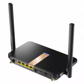 Cudy LT500D belaidis maršrutizatorius Fast Ethernet Dual-band (2,4 GHz / 5 GHz) 4G Juodas