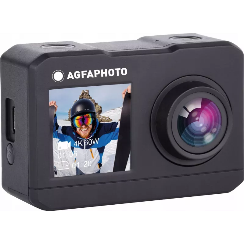 AgfaPhoto AC7000BK veiksmo kamera 16 MP 2K Ultra HD CMOS Wi-Fi 58 g