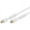 Koaksialinis kabelis Microconnect COAX010WHQ Vyriškas-Moteriškas Standartinis 10 m Baltas