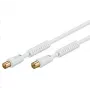 Koaksialinis kabelis Microconnect COAX010WHQ Vyriškas-Moteriškas Standartinis 10 m Baltas
