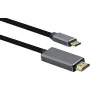 Helos Premium USB 3.1 Type-C į HDMI laidas, 1,8 m, juodas