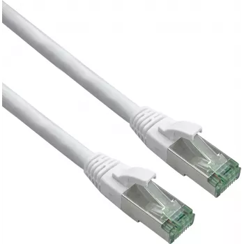 Herweck Helos - Patch-Cable - RJ-45 (M) į RJ-45 (M) - 1,0 m - 6 mm - SFTP, PiMF - CAT 7 (kabelis) / CAT 6a (lizdai) - Ekranuotas, Halogen-free, Lieta konstrukcija, Su apsauga nuo užkabinimo, Suvyta gysla, Su įtempimo kompensavimu