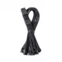 CableMod C-Series Pro ModMesh 12V-2x6 kabelis, pintas, 16 kontaktų į 3x 8 kontaktų, skirtas Corsair Type 4 ir 3 maitinimo blokams - juodas, 60 cm