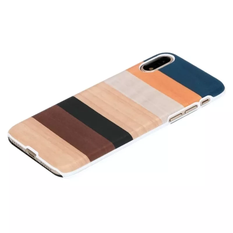 Dėklas iPhone XR, man and wood, baltas, apsauginis kietas lukštas