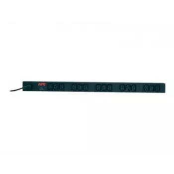 APC RACK PDU BASIC ZERO U 10A 230V maitinimo paskirstymo blokas (PDU) su 15 C13 lizdų, 0U, juodas
