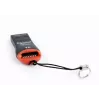 Card Reader Gembird FD2-MSD-3 USB 2.0 juoda raudona