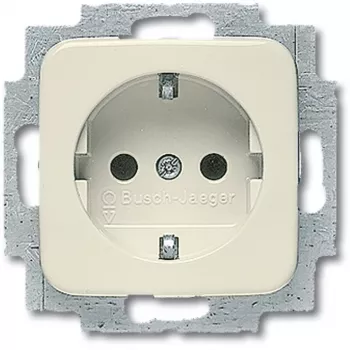 Kištukinis lizdas Busch-Jaeger 2011-0-1318 CEE 7/3 2P+E 250V 16A Baltas (71×41 mm)