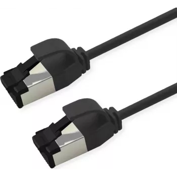 ROLINE S/FTP Patch Cable Cat.8.1, Slim, PoE, juoda, 3m (21.15.3453)