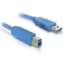 USB kabelis DeLOCK 82434 1,8 m USB A – USB B mėlynas