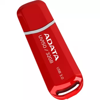 USB atmintukas ADATA DashDrive UV150 32GB, USB Type-A 3.2 Gen 1, raudonas, su dangteliu
