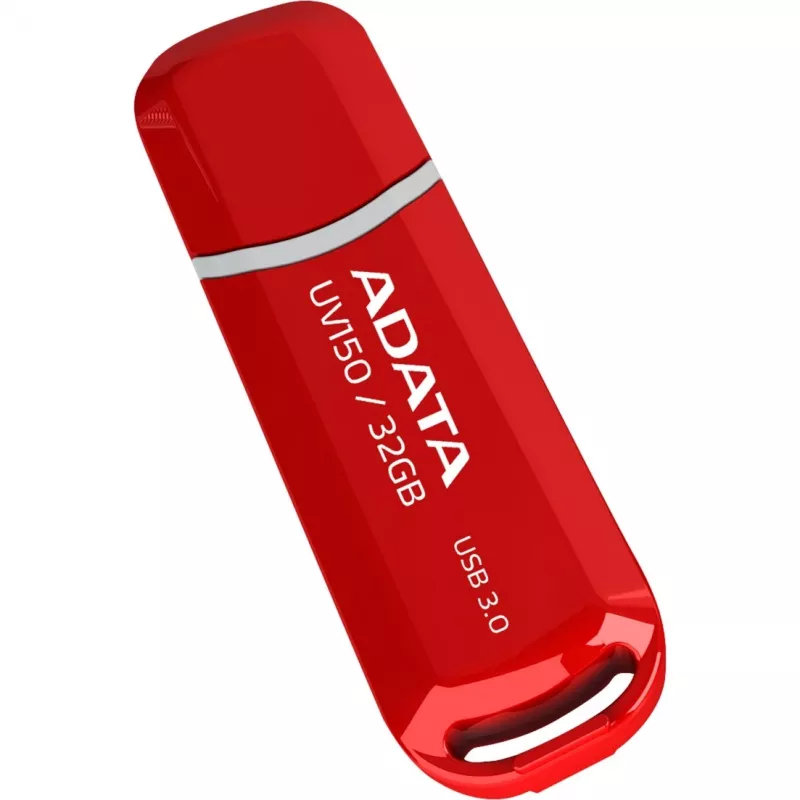 USB atmintukas ADATA DashDrive UV150 32GB, USB Type-A 3.2 Gen 1, raudonas, su dangteliu