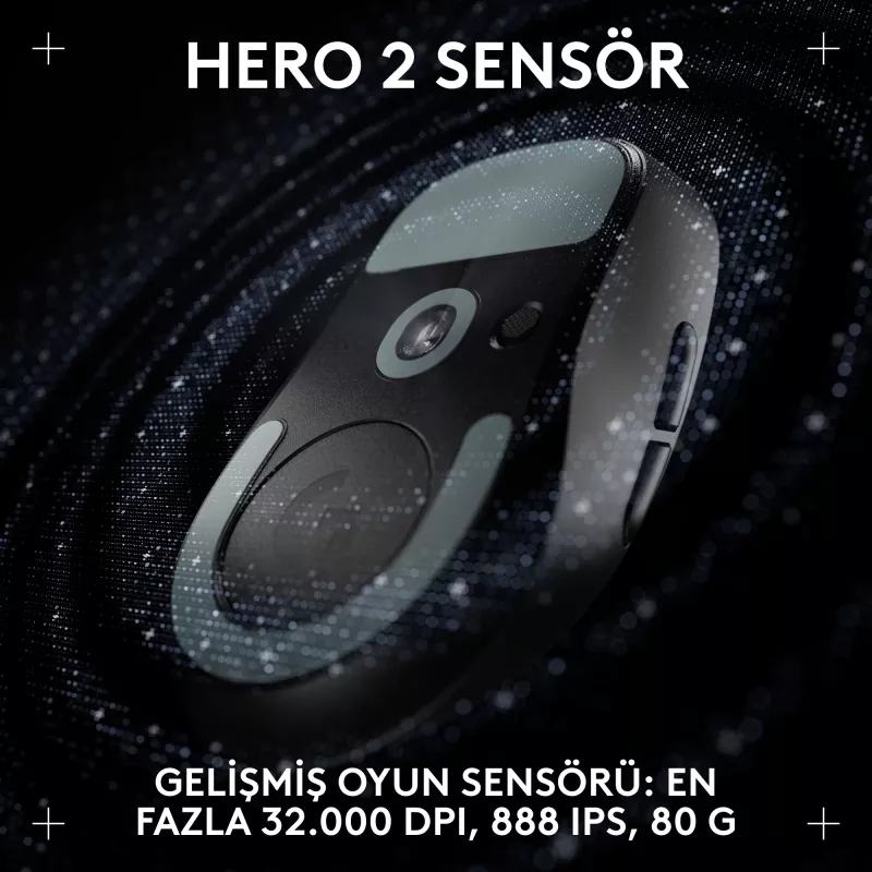 Logitech G PRO X SUPERLIGHT 2 DEX belaidė žaidimų pelė, juoda
