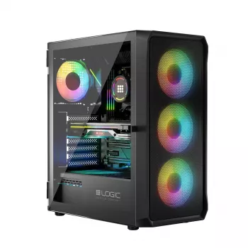 Korpusas Logic Concept Portos ARGB ATX juodas