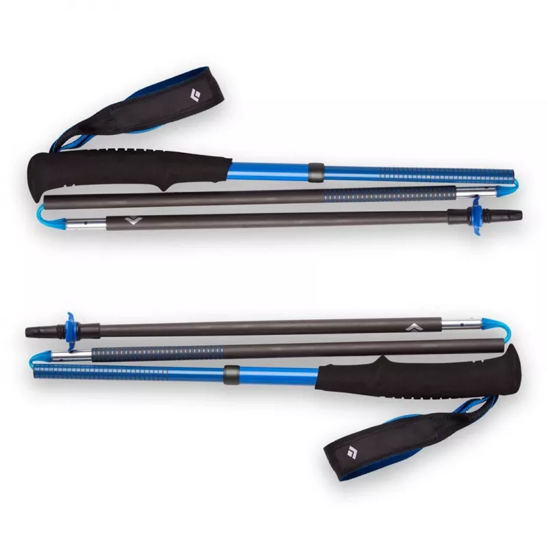 Trekkingo lazda Black Diamond Distance Carbon Z-Pole, anglies pluošto kotas, sulankstoma Z formos, 296 g, 44–130 cm