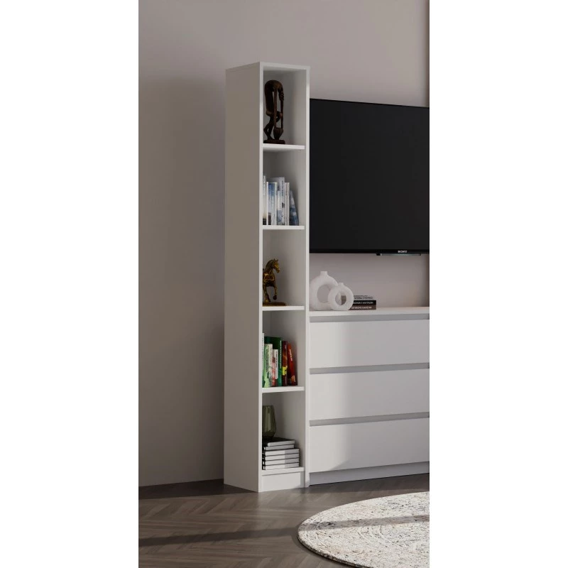 REGAL R25 balta 25 cm vienos sekcijos knygų lentyna