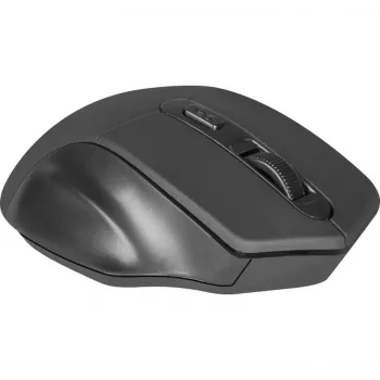 Belaidė optinė pelė DEFENDER Datum MB-345 RF, ambidekstrinė/dešinei rankai, 1600 DPI, 3 mygtukai, USB RF imtuvas, juoda