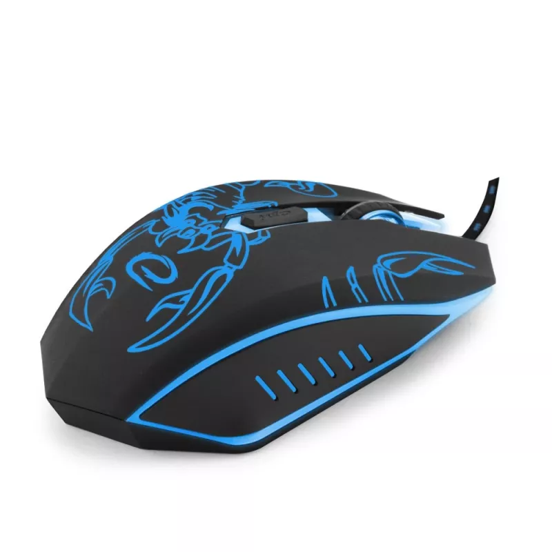 Esperanza MX203 SCORPIO pelė - USB - optinė - 6 mygtukai - mėlyna - juoda