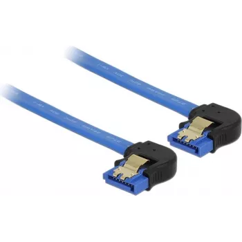 SATA kabelis DeLOCK 85095 0,2 m juodas mėlynas