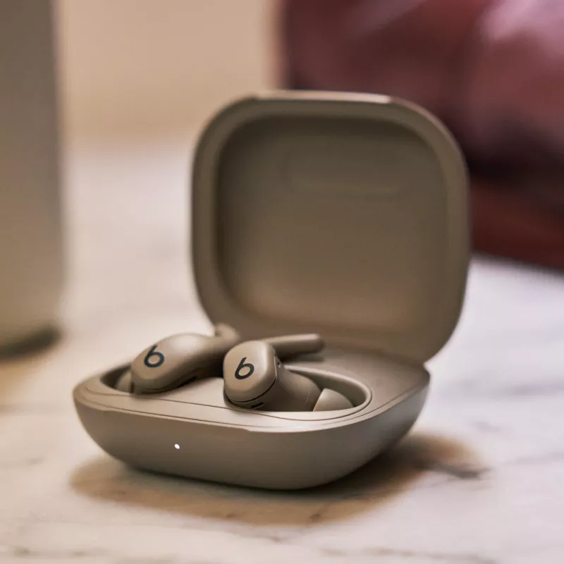 Beats by Dr. Dre Powerbeats Fit Belaidės sportinės ausinės į ausį pilka