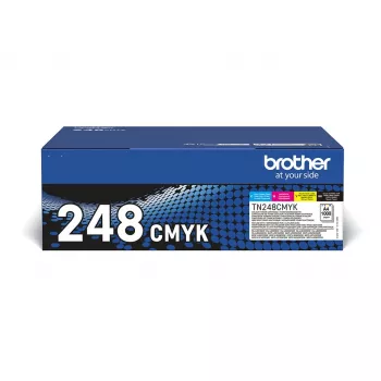 Originalus Brother TN-248VAL tonerio rinkinys 4 vnt. Juoda, Žydra, Raudona, Geltona