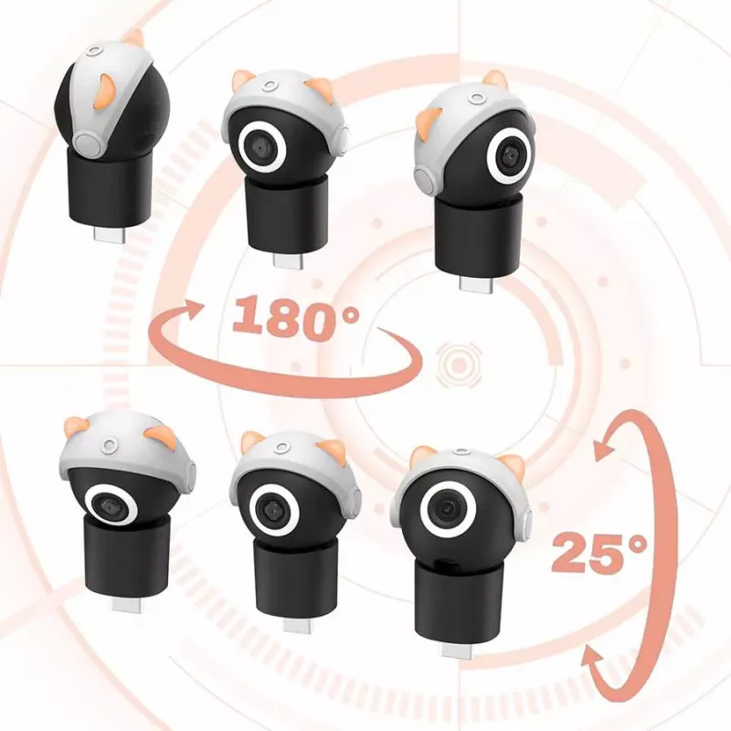 Subsonic Playcam 1080 2in1 HD mini kamera, skirta Nintendo Switch 2, raudona