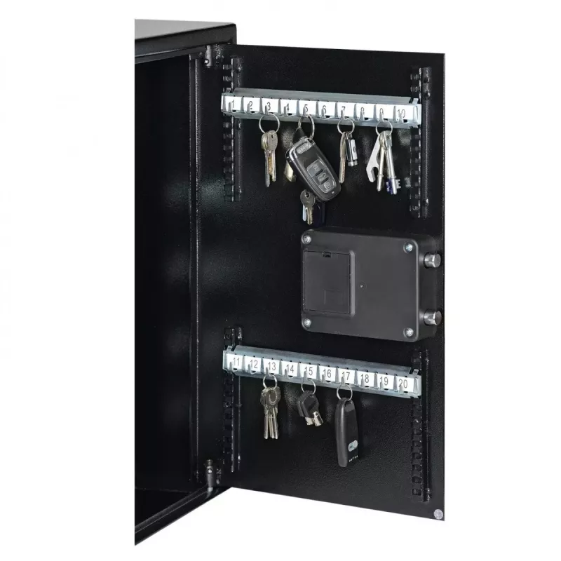 Sieninis seifas Yale YKB/550/DB1 su elektroniniu užraktu, juodas, 350x130x550 mm