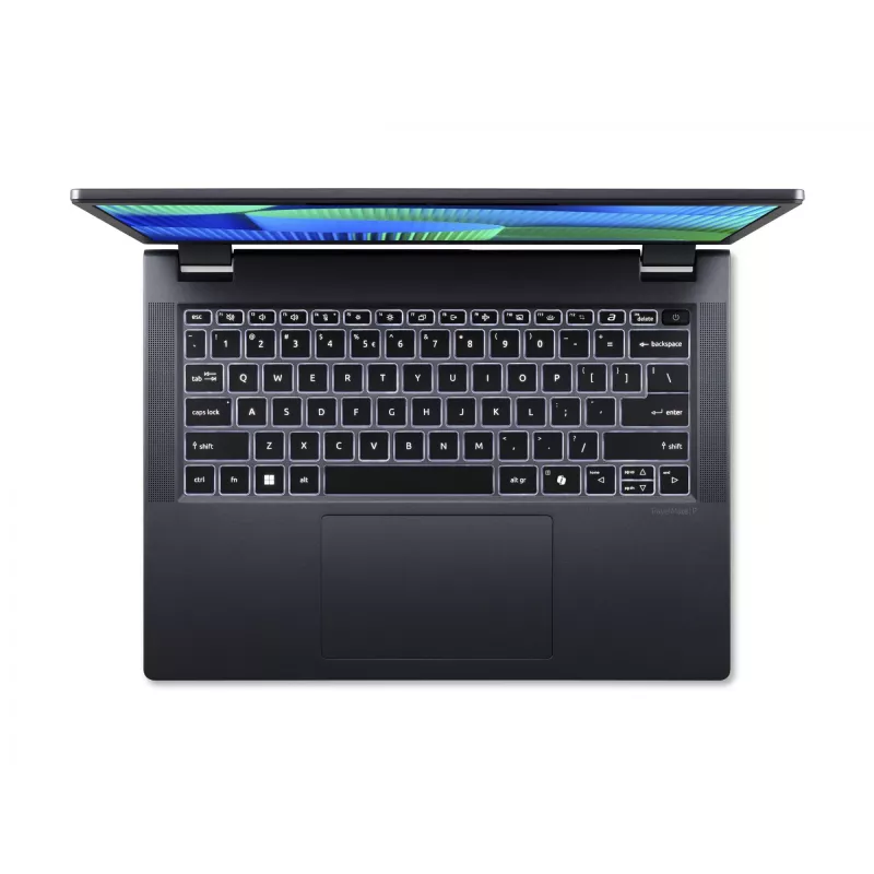 Acer TravelMate TMP414-53-G2-TCO-585Q | Nešiojamas kompiuteris | 14 colių | WUXGA | Intel Core 5 120U | 16 GB DDR5 | 256 GB SSD | Intel Iris Xe | Mėlynas